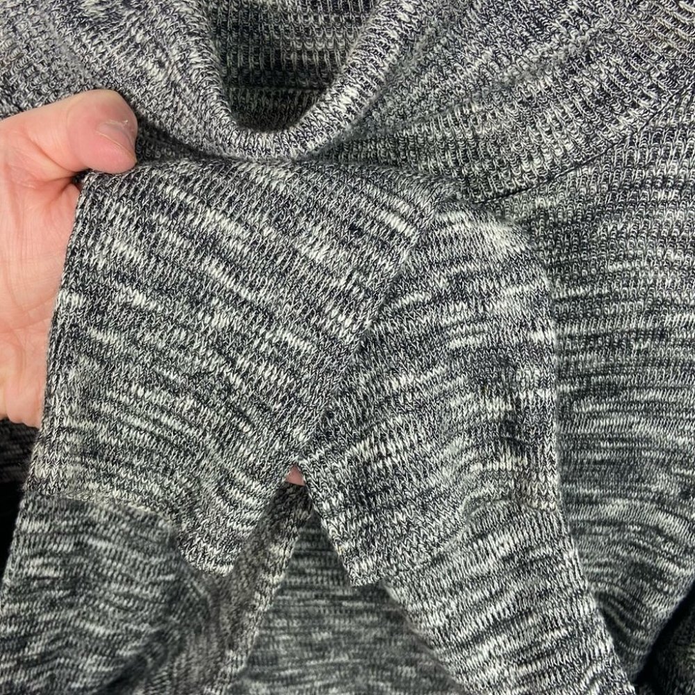 Anthropologie Moth‎ Annona Wool Blend Turtleneck Sweater Heathered Grey Size XS - Picture 6 of 11